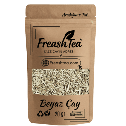 FreashTea Beyaz Çay 20 gr – Genç tomurcuklardan elde edilen doğal beyaz çay, yüksek antioksidanlı premium kalite.